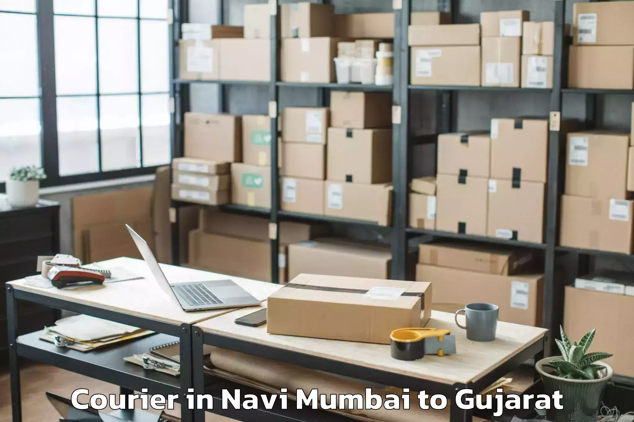 Efficient Navi Mumbai to Kalavad Courier